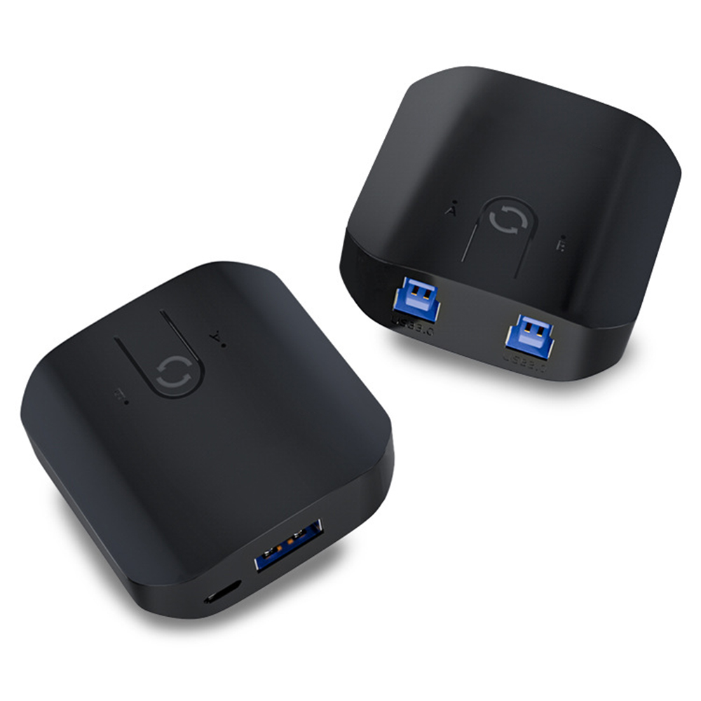 Laptop Extra Accessories - صندوق مفاتيح USB KVM مزدوج ،