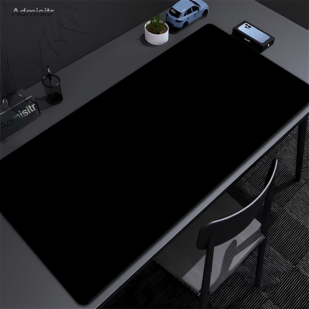 Laptop Accessories For Protection - لوحة ماوس سوداء كبيرة بلون واحد،