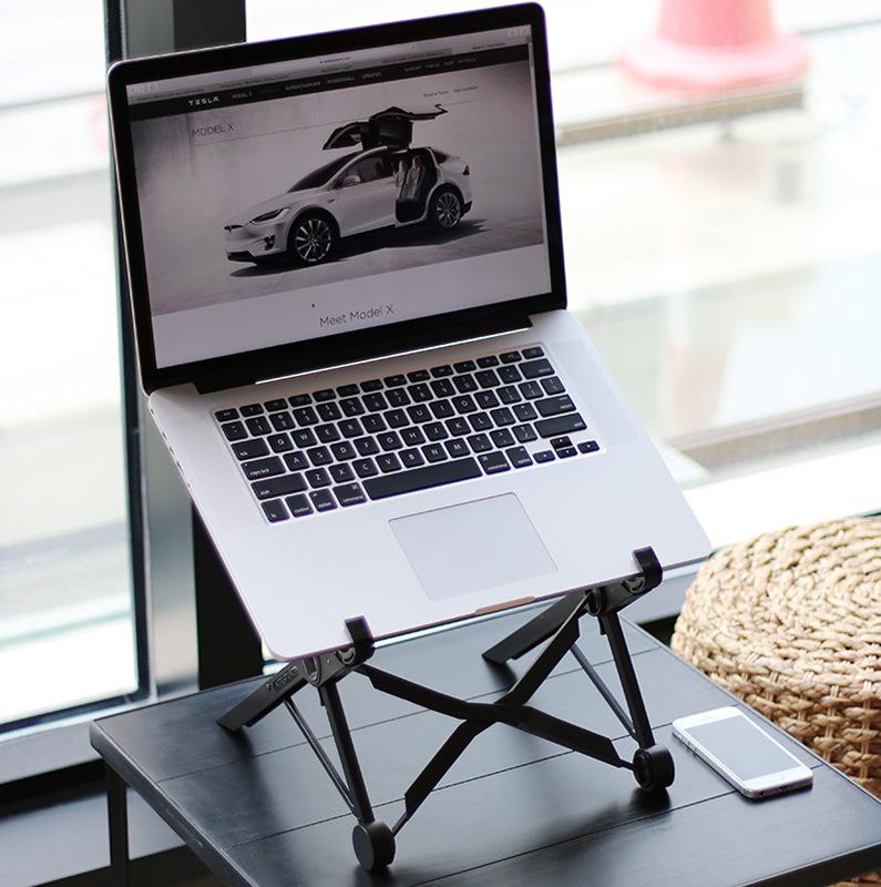 Laptop Stand Riser - حامل كمبيوتر محمول محمول قابل للطي