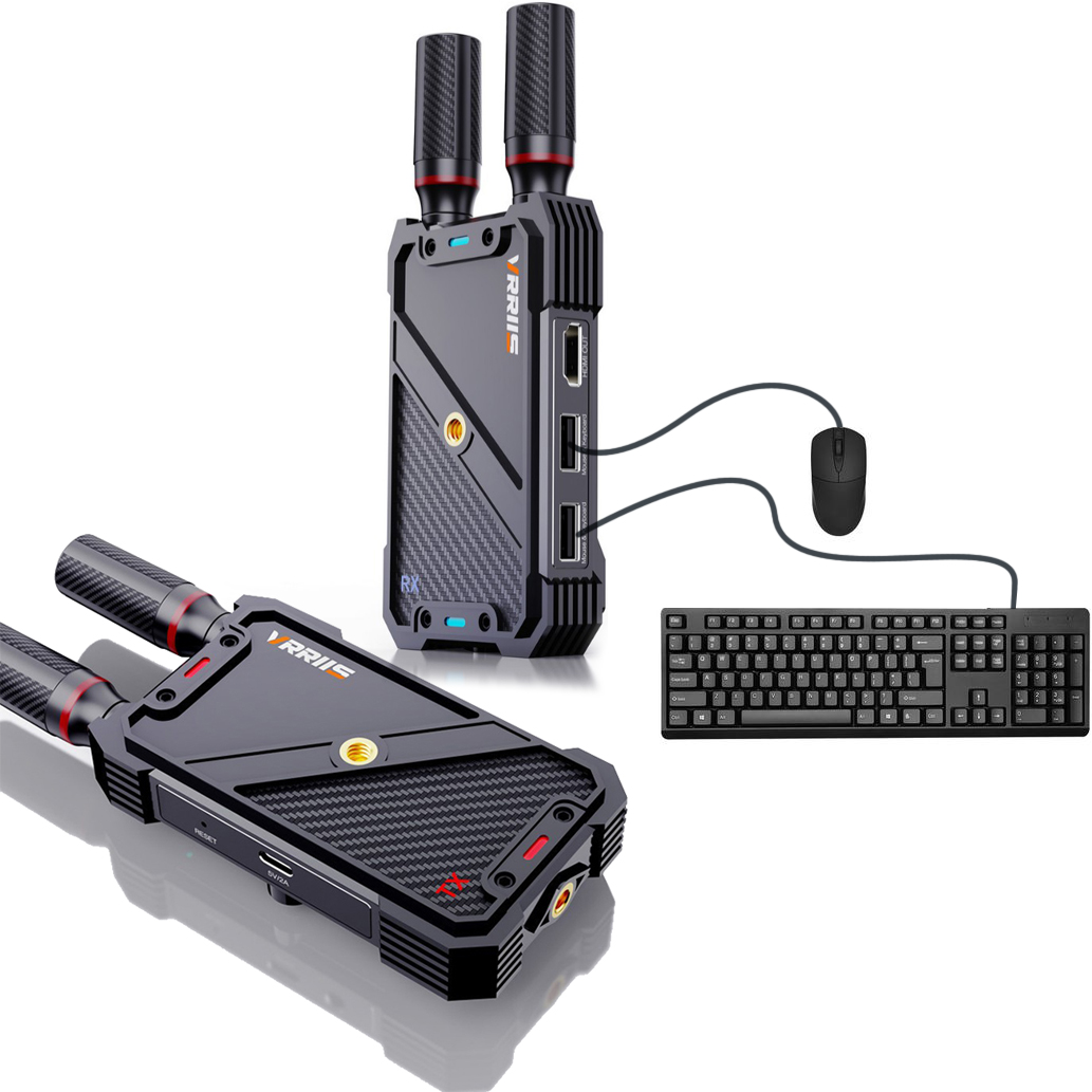 Laptop Extra Accessories - VRRIIS WL082K 400m لاسلكي HDMI KVM