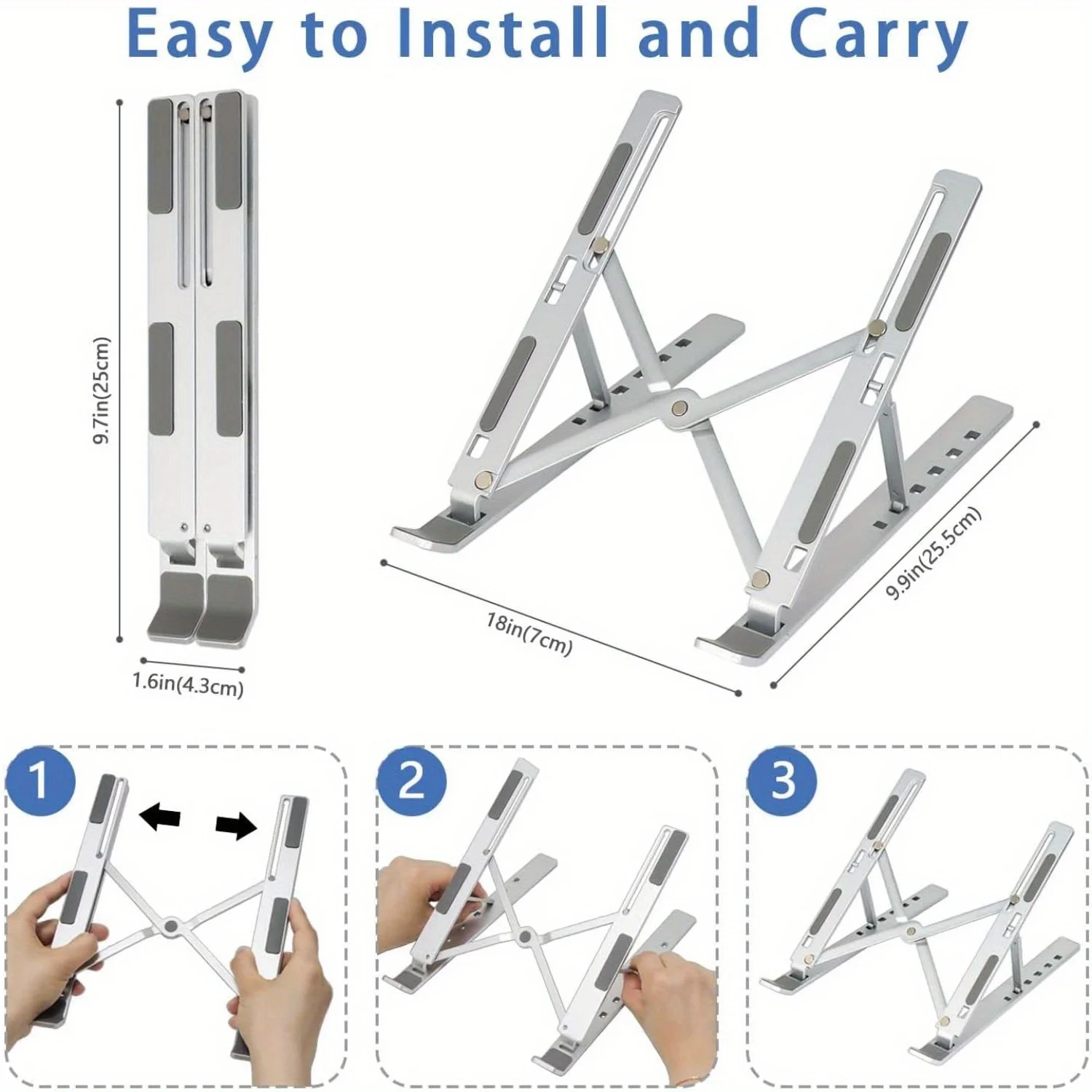 حامل كمبيوتر محمول قابل للطي م - مراجعة Laptop Stand Riser وسعره