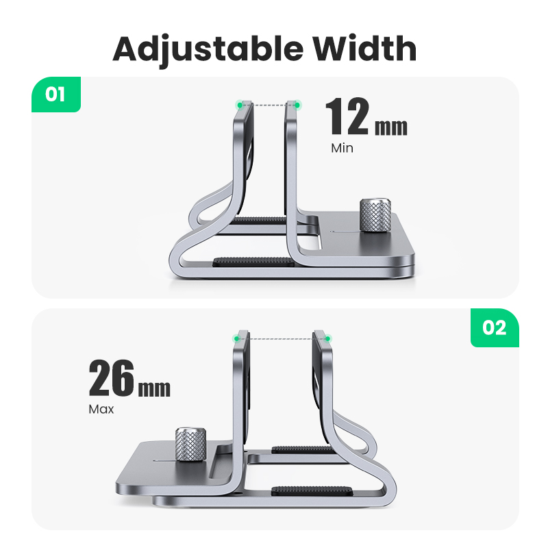 UGREEN-حامل حامل عمودي للكمبيو - مراجعة Laptop Stand Riser وسعره