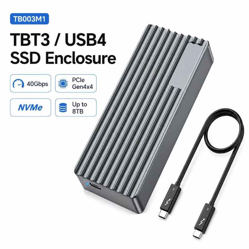 علبة خارجية لـ TBT3/USB4 M.2 N - مراجعة External Nvme Ssd وسعره