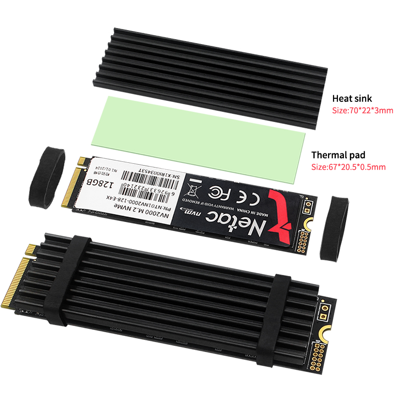 M.2 SSD المبرد مشعاع ألومنيوم  - مراجعة External Nvme Ssd وسعره